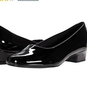 Trotters Doris black patent leather pumps heels Size 6
